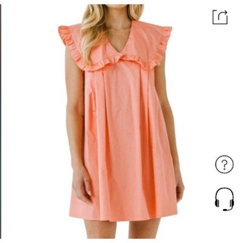 ✨NWOT✨ENGLISH FACTORY✨CORAL COLLAR SHIFT DRESS